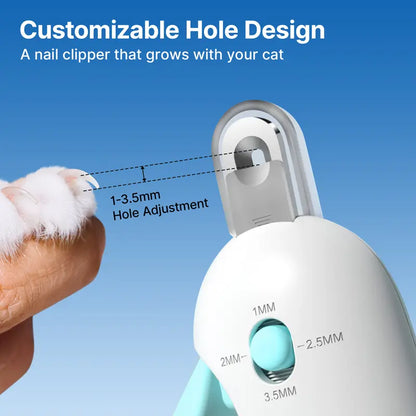 🐱Helloadorn® Cat Nail Clipper with 4 Adjustable Sizes & Built-in Hidden Nail File