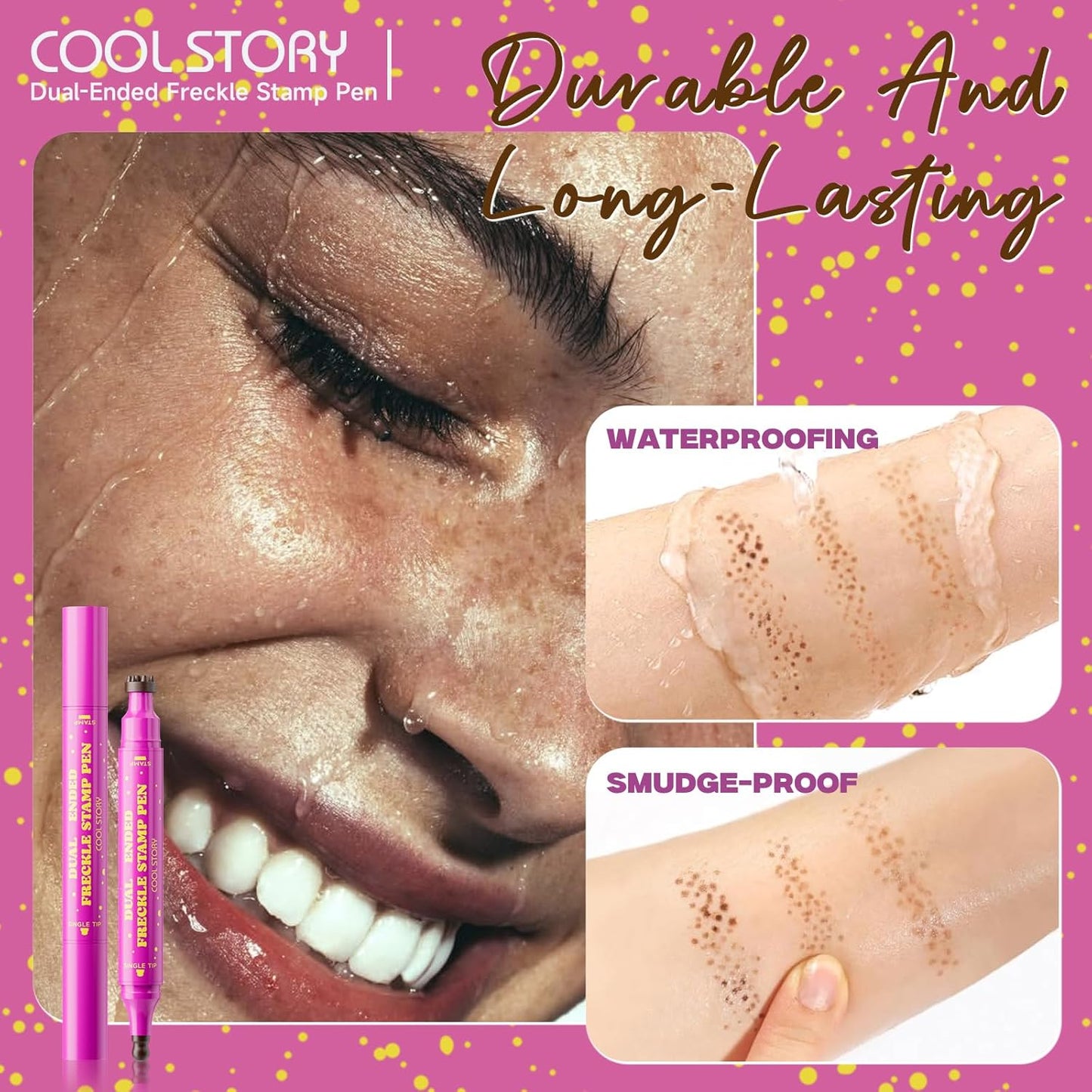 Helloadorn® Dual-Ended Freckle Stamp Pen-Waterproof Long-Lasting Freckle Marker