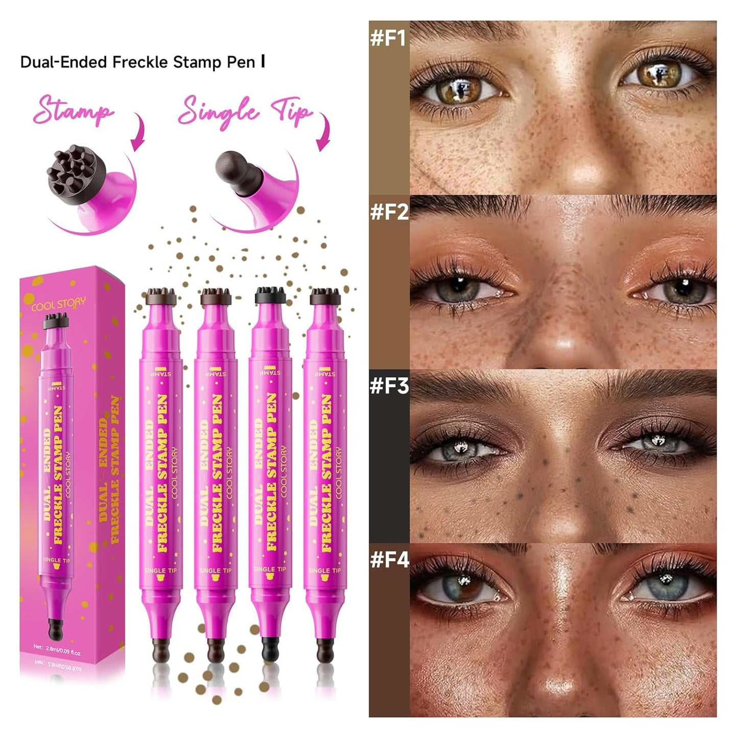 Helloadorn® Dual-Ended Freckle Stamp Pen-Waterproof Long-Lasting Freckle Marker