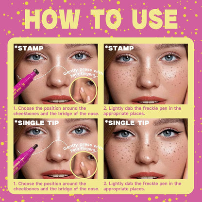 Helloadorn® Dual-Ended Freckle Stamp Pen-Waterproof Long-Lasting Freckle Marker